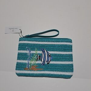 Vera Bradley Antilles Treasure Straw Wristlet NWT